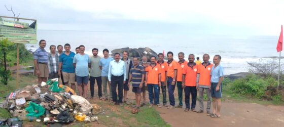 On the occasion of “International Coastal Cleanup Day,” a cleanliness drive was held at the beach