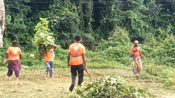 ಪುತ್ತೂರು: ಕೆರೆಯ ಸುತ್ತಮುತ್ತ ಸ್ವಚ್ಚತಾ ಶ್ರಮದಾನ. ಅರಿಯಡ್ಕ ಶೌರ್ಯ ತಂಡದಿಂದ ಸೇವೆ.